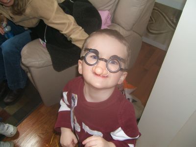 Who is that man?
It is Braydon the 3 year old big boy!
